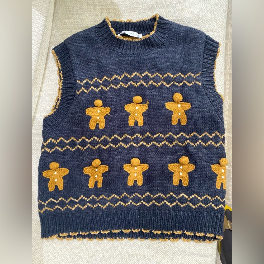 Zara Christmas Sweater Vest